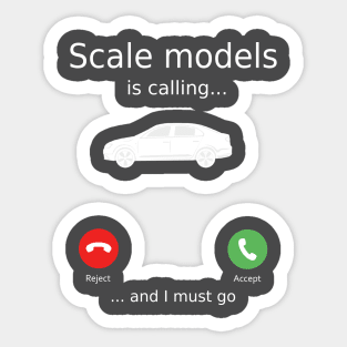 car scale models Sticker